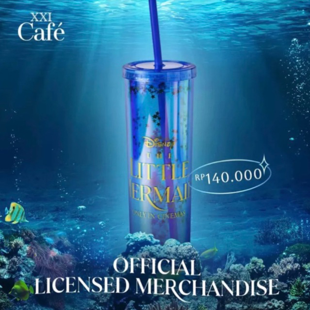 Tumbler Little Mermaid original Cinema XXI