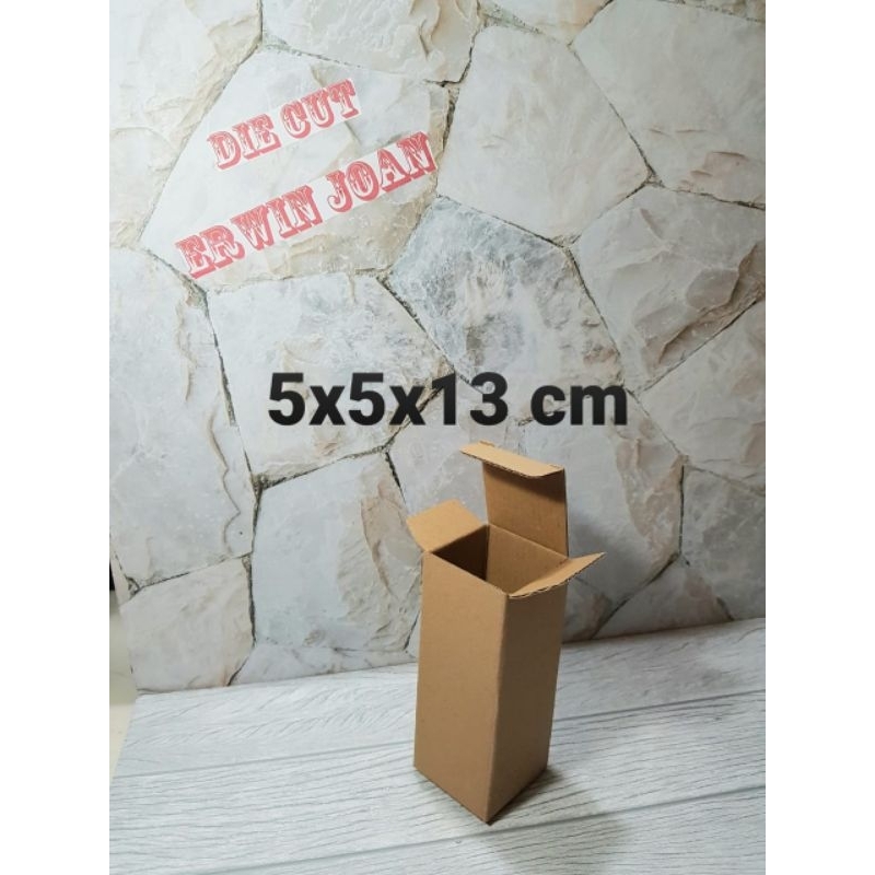 

Kardus Box 5x5x13 cm Kotak Karton DieCut Botol