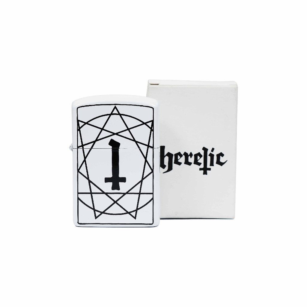 Heretic - Lighter / Korek - Pentagram White