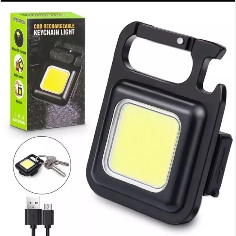 LAMPU LED EMERGENCY KEYCHAIN MULTIFUNGSI /BESI LAMPU CAMPING CAS USB