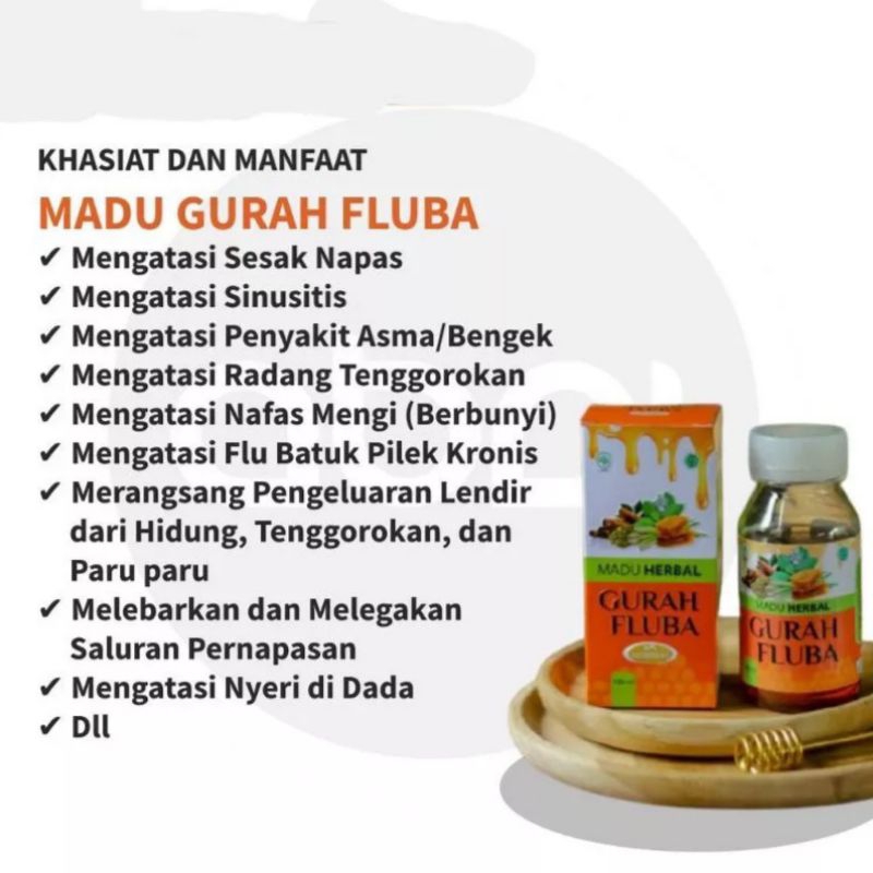 MADU GURAH FLUBA 125 ML ORIGINAL - Obat Batuk &amp; Flu