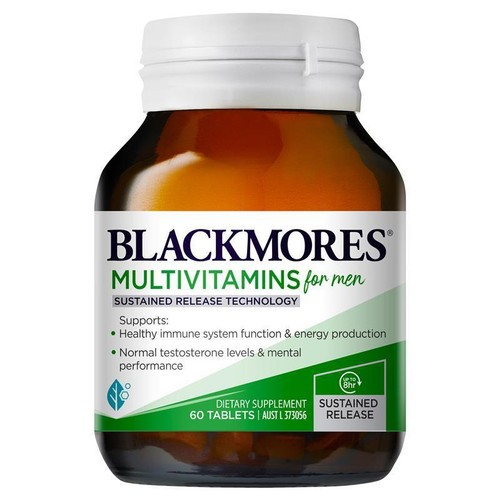 Blackmores Multivitamin for Men Men's Mens Man Performance Multi Black Mores More Blackmore 50 table