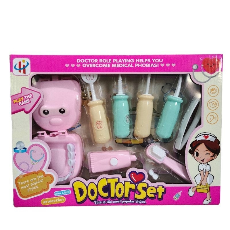 Mainan Anak Medical Doctor Dental Clinic Mainan Dokter Gigi Playset Dokter Dokteran Perempuan Laki laki