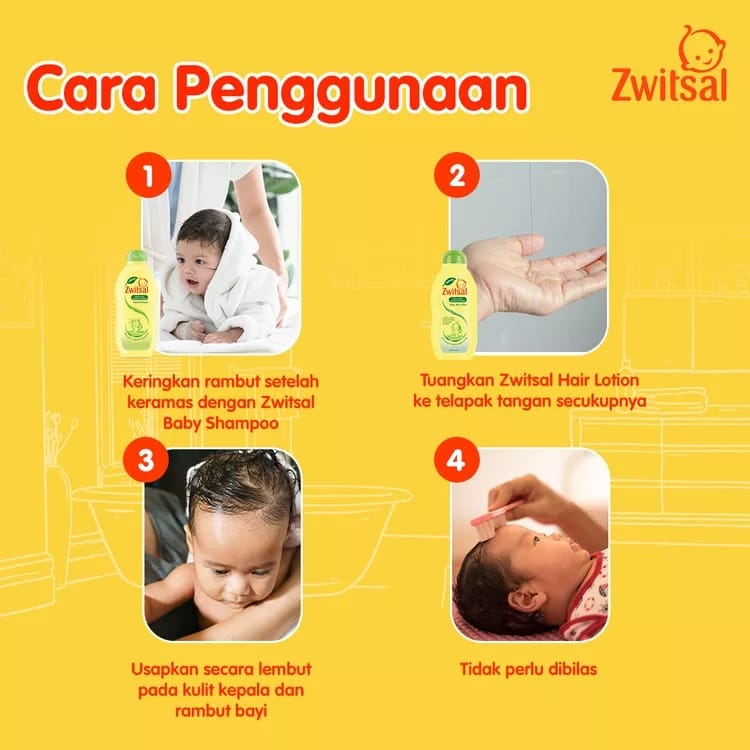 ZWITSAL BABY HAIR LOTION PERAWATAN RAMBUT BAYI ALOEVERA KEMIRI SELEDRI Melebatkan 200 ml