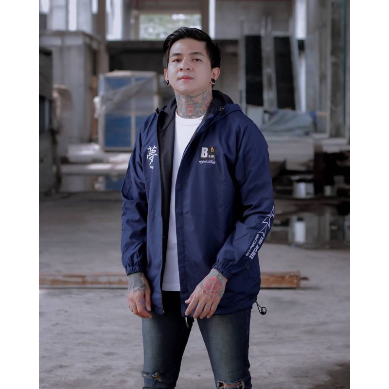 Jaket Casual The Bojiel Od Dreams Navy Jaket Outdoor Jaket Windbreakers