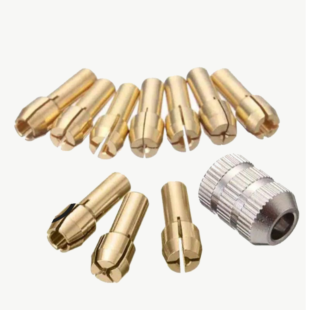 Kepala Mata Bor Mini Drill 0.5mm - 3.2mm Chuck Collet 11pcs