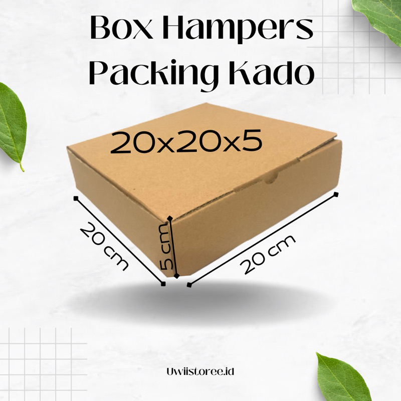

Kardus 20x20x5 cm | Box Die Cut dan Easy Usage | Box Kue Tart | Box Aksesoris | Box Pizza