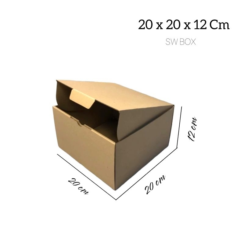 

kardus/karton uk 20x20x12 cm die cut pizza dll