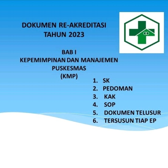 

Dokumen Akreditasi Puskesmas Bab 1