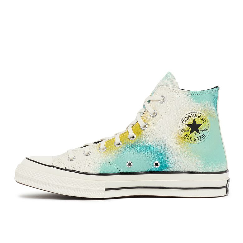 Converse Chuck 70 70s Spray Paint Splash Splatter Print Hi Egret Teal