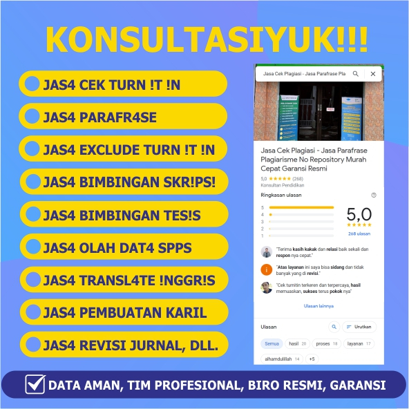 Jasa Parafrase untuk Menurunkan Persentase Plagiarism / Lolos Plagiasi