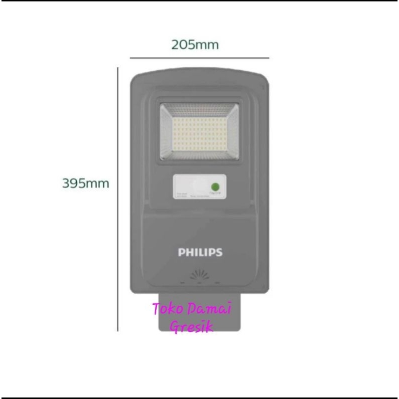 Philips Street light solar panel BRC010 LED10/765 7W. Lampu jalan tenaga matahari