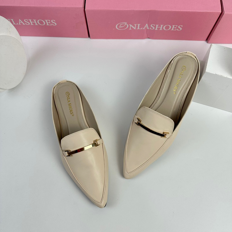 Onlashoes - Sendal Wanita Mules ISSABEL Hak 3cm