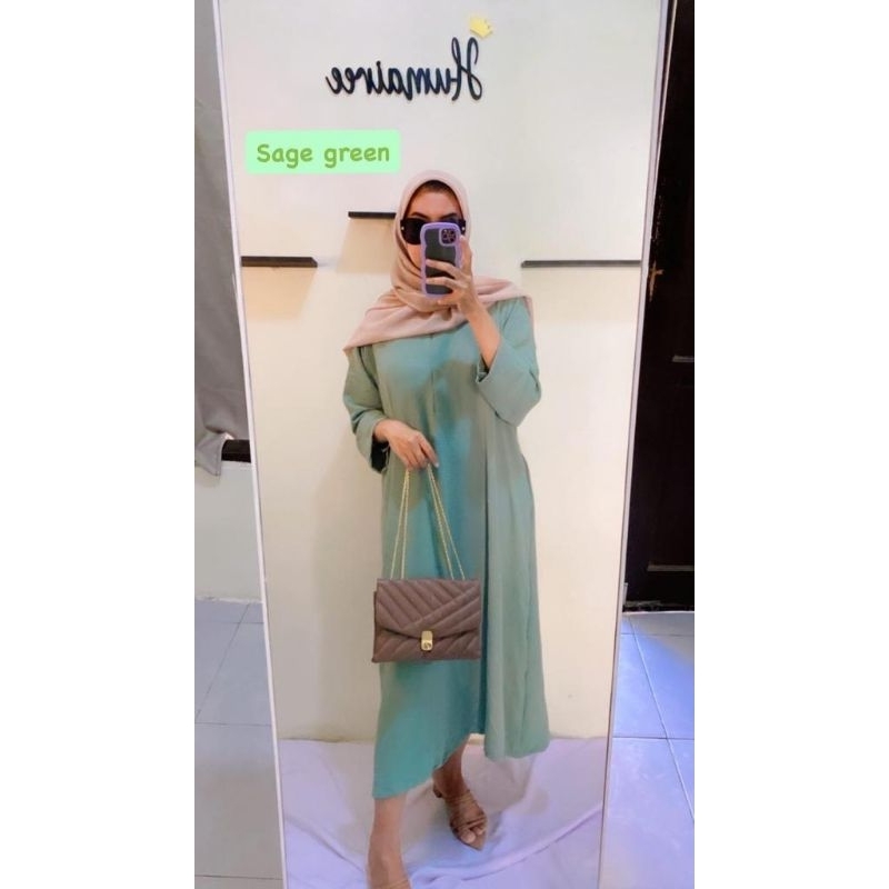 Longdress Crinkle Airflow Dress Crinkle Busui Longdress Terbaru