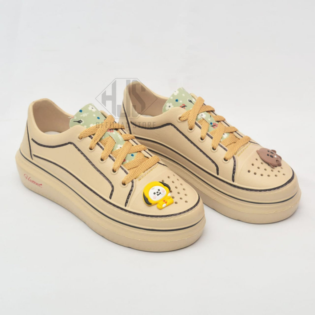 Sepatu Cewek Hazana High Cartoon Sepatu Wanita Karet Eva Phylon Sepatu Cewek Sneakers Terbaru Sepatu Wanita Ringan