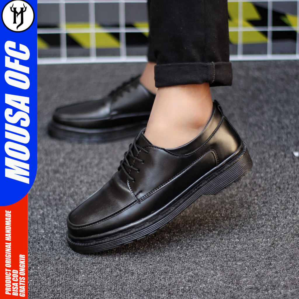 Sepatu Oxford Docmart Formal Casual Pantofel Hitam Pria