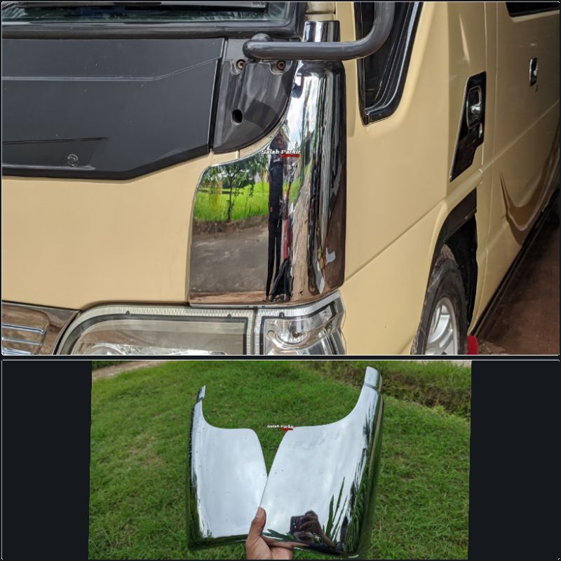 pipi depan luar plastik krom isuzu elf nhr elf nkr55 elf macan