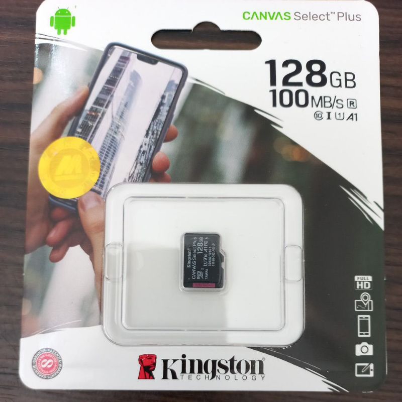 Memory Card MicroSD Kingston 128GB CLASS 10 Canvas Select Plus