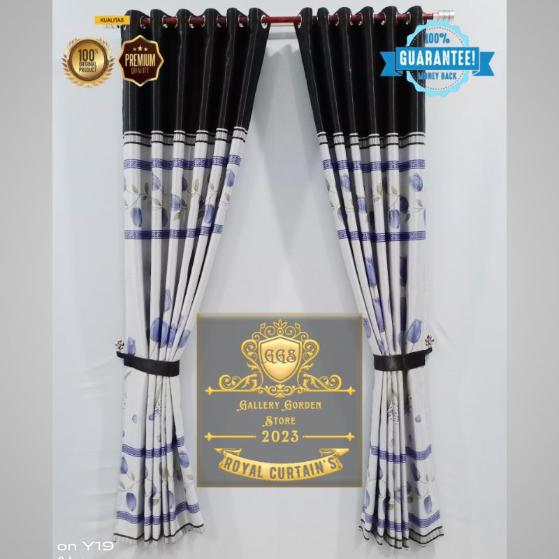 Gorden tulip import serat polyester, gordeng jendela mewah elegant, gorden pintu paling terbaru dan 