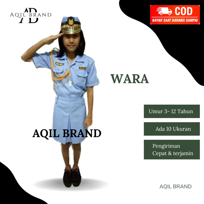 Baju Profesi Anak-Anak / TNI AU Wara ( Wanita Angatan Udara )