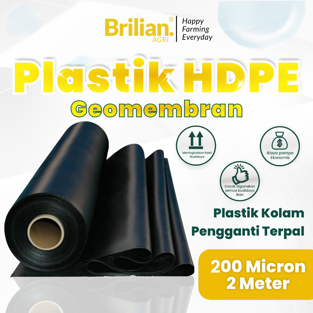 BRILIAN - Geomembran 200 Micron Lebar 2 Meter