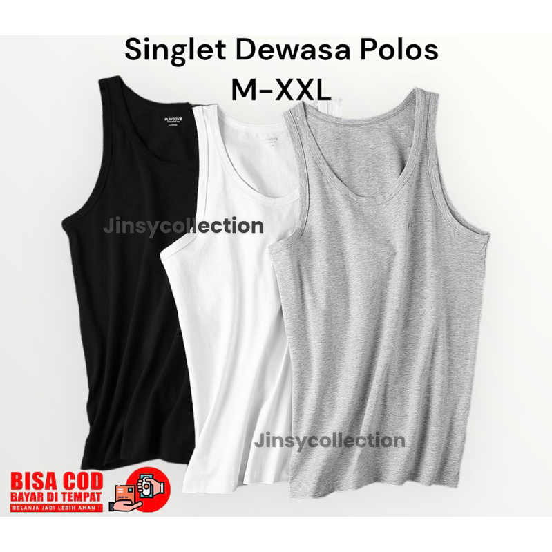 Singlet Pria Polos Dewasa Kaos Dalam Pria Dewasa Tantkop Dalaman Pria Dewasa Jumbo