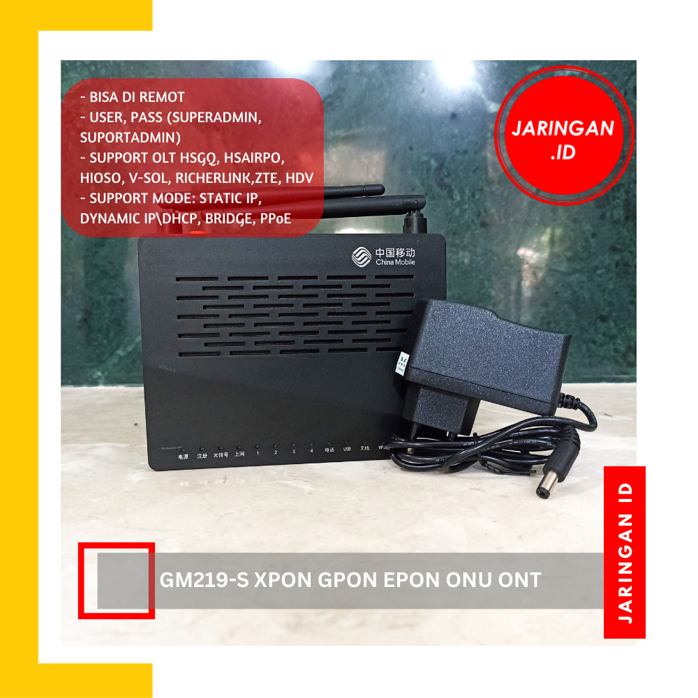 GM219-S XPON EPON GPON ONU ONT SUPPORT BRIDGE DAN ADAPTOR