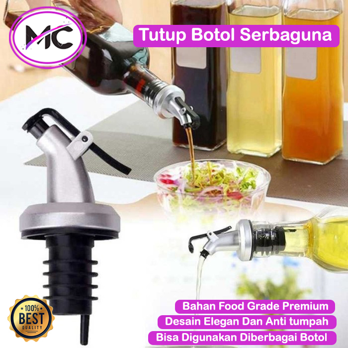 Tutup Botol Kecap Serbaguna Dispenser Penuang Minyak Sirup Anti Tumpah Bottle Pourer Dengan Tutup