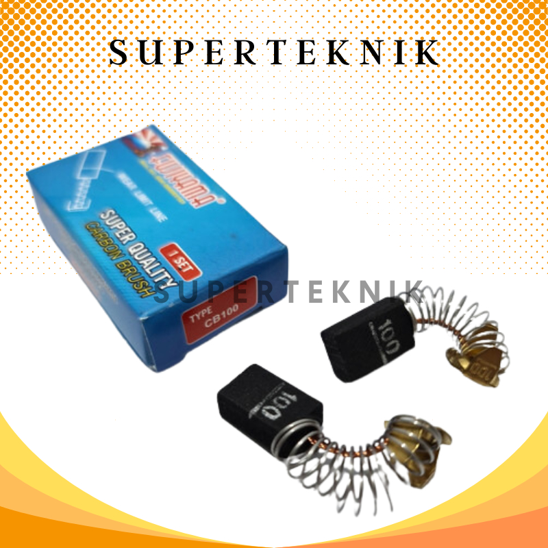 CARBON BRUSH 100 FUJIYAMA / SPUL / BROSTEL / ARANG CB 100 FUJIYAMA / SPUL ARANG / CB 100 / BOSTEL 10