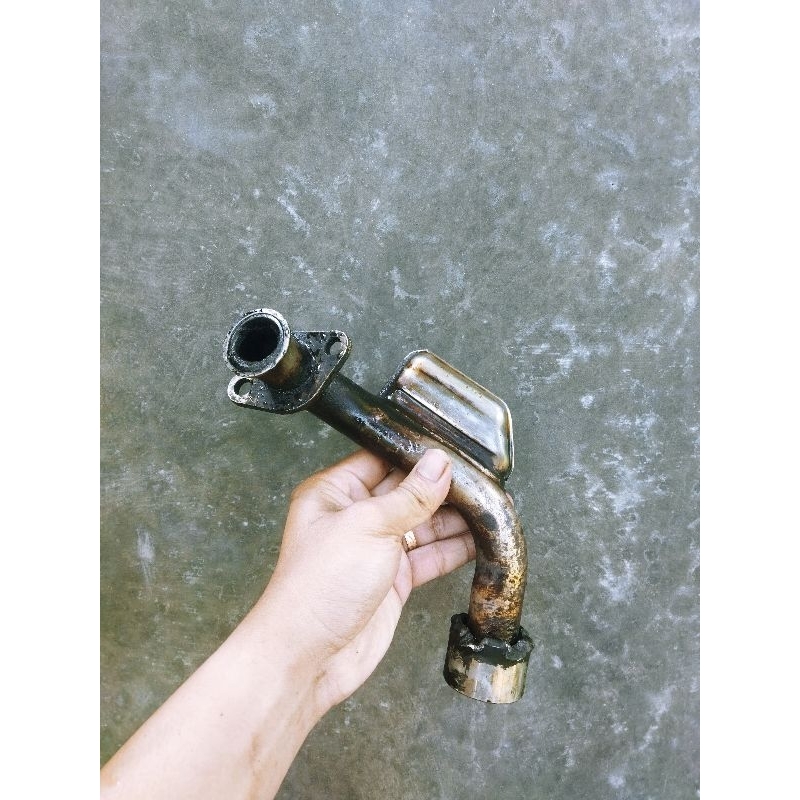 Leher Knalpot Suzuki Tornado, Crystal, Rc Original Copotan Motor