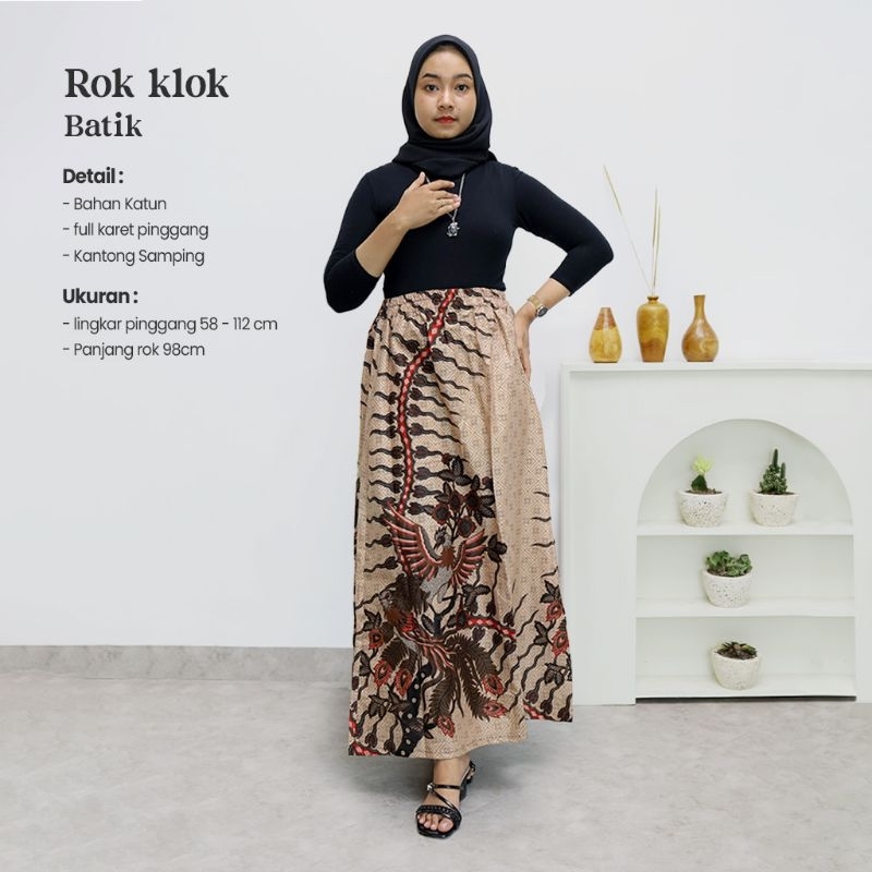 Rok Klok Batik All Size - Naira Batik