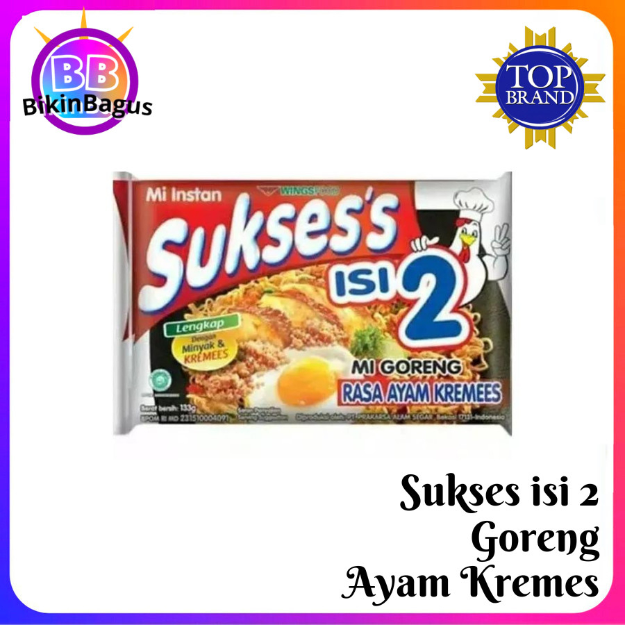 

Mie Sukses Mie Instant Goreng Mie Sukses goreng Ayam Kremes Isi 2 EXP LAMA