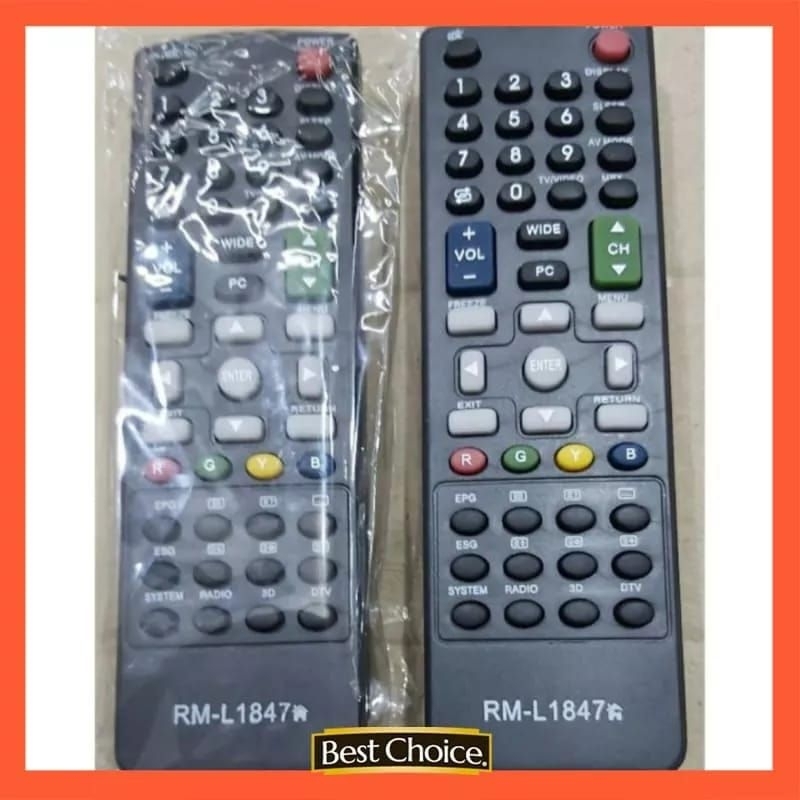 Remote TV SHARP LCD LED AQUOS RM-L1847