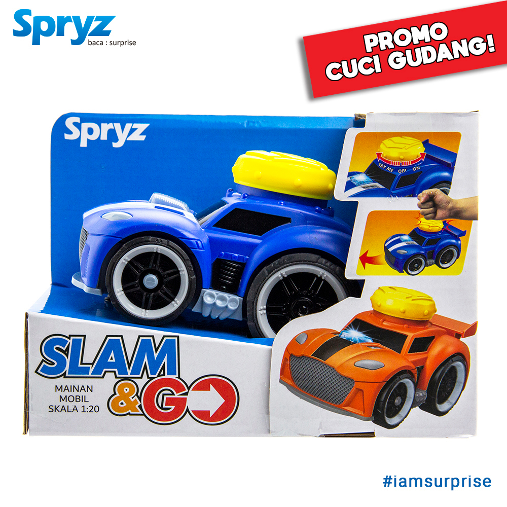 Spryz Slam &amp; Go 1:20 Mainan Mobil