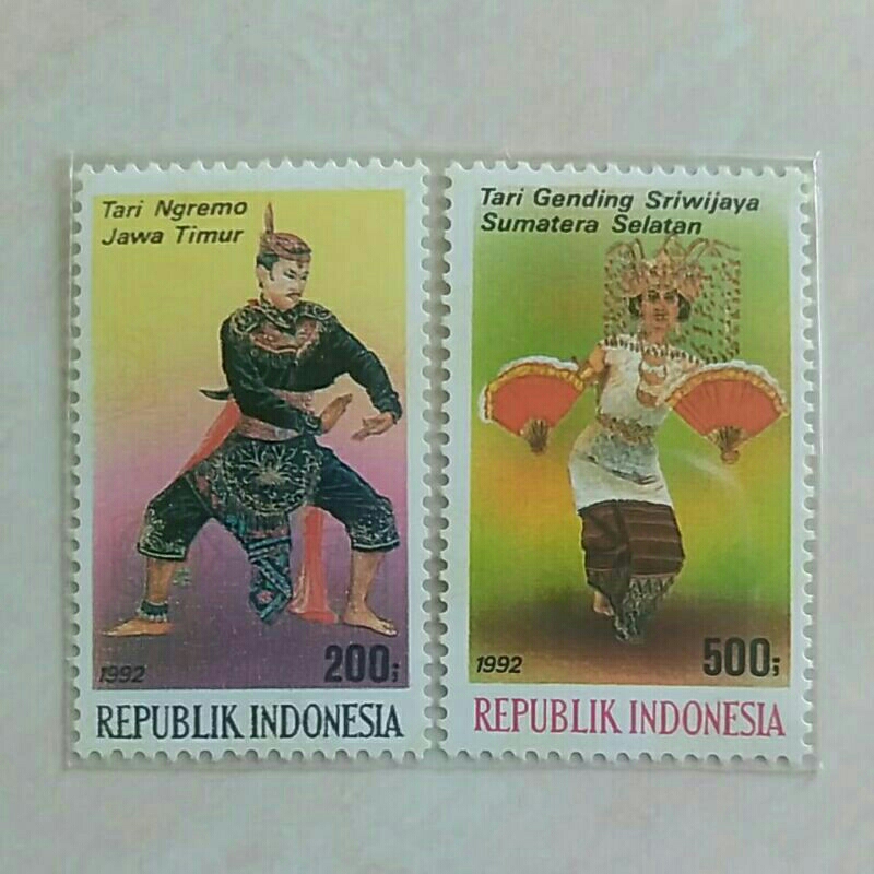 

(AC) Perangko Indonesia 1992 Tarian Daerah Seri 1 Set Lengkap 2pcs Mint