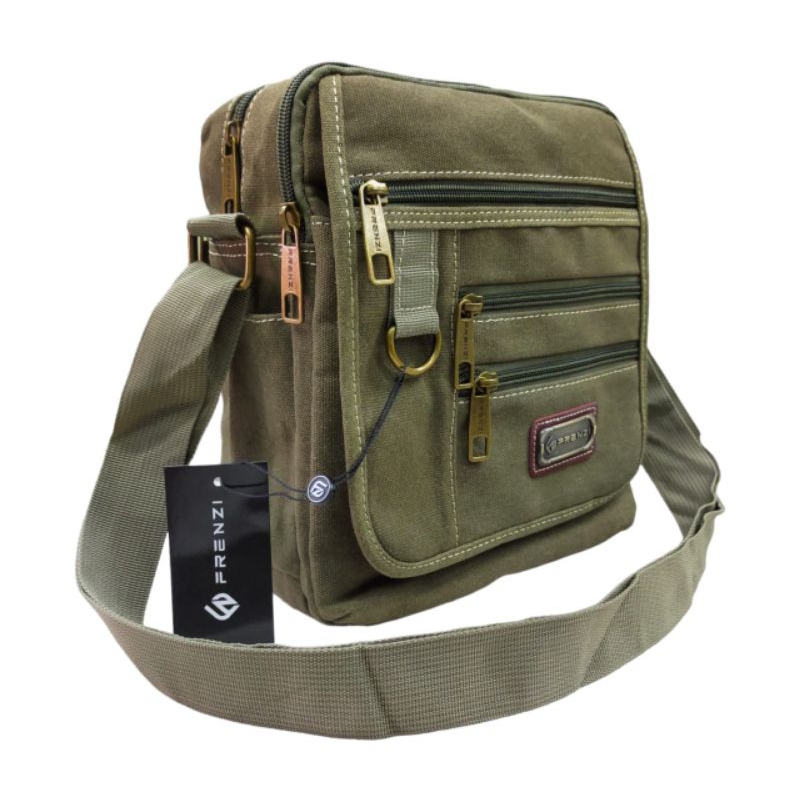 Tas selempang pria kanvas Tas selempang pria import