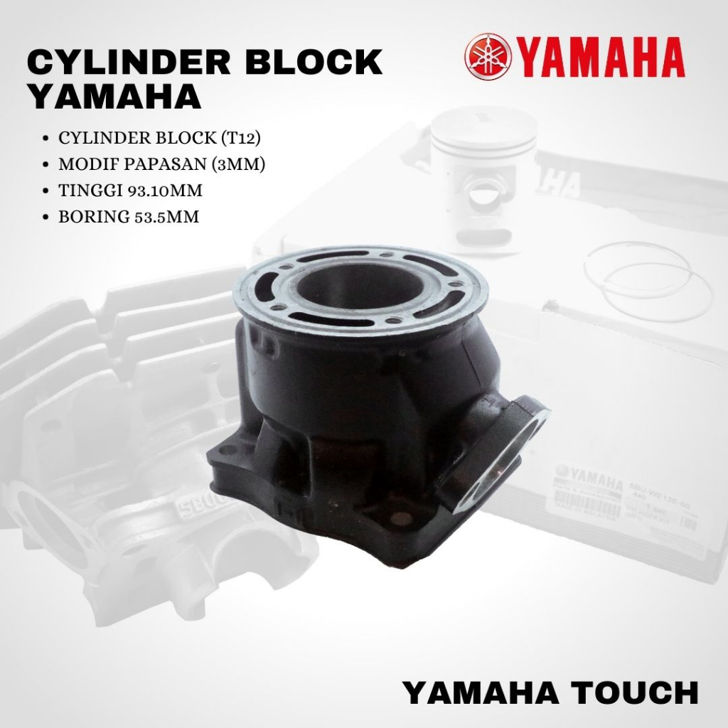 Blok Seher Yamaha TOUCH ORIGINAL T-12 MODIF PAPAS 3MM