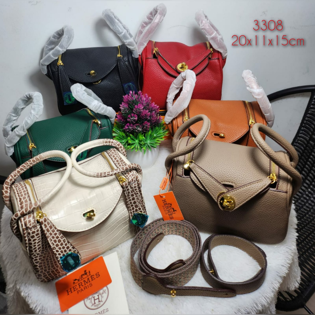 Ready!!mini bag Lindy wanita kulit jeruk import ukuran 20cm kode 3308