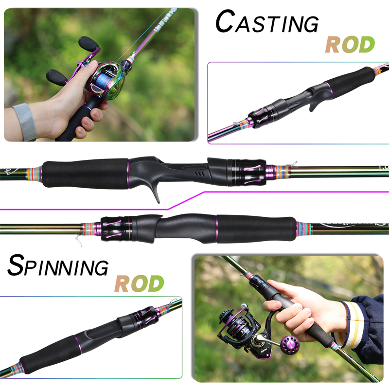 Best seller Sougayilang Joran Pancing 6-12LB 180-210cm Joran 2 Bagian Carbon Fiber Joran UL Joran BC