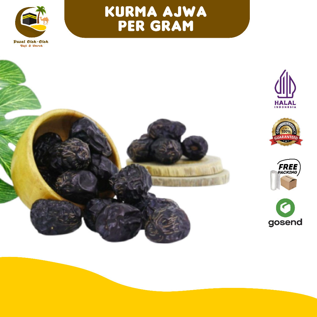 

Kurma Ajwa Premium Jumbo Original untuk Oleh Oleh Haji dan Umroh