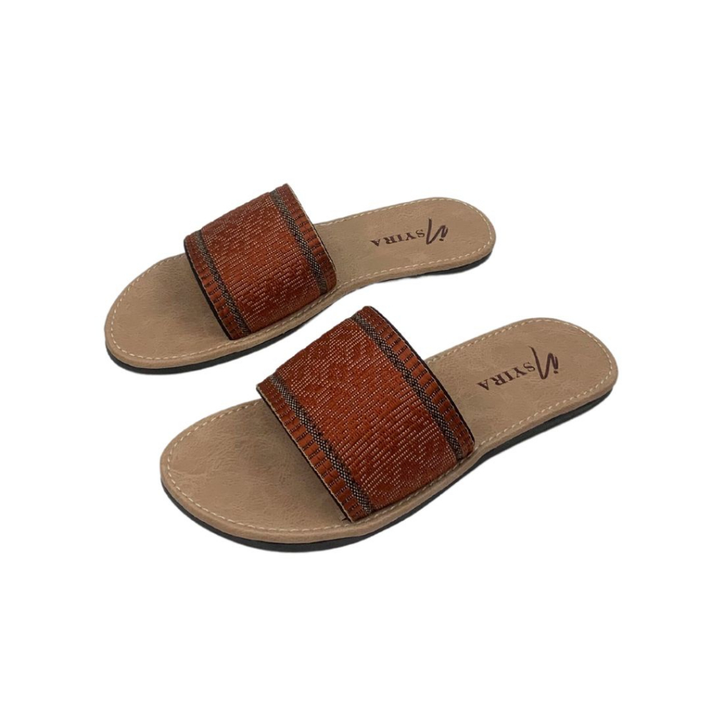 Insyira - Sandal Wanita Turki Yasmin Alas Krem / Sandal Wanita Selop Non Slip