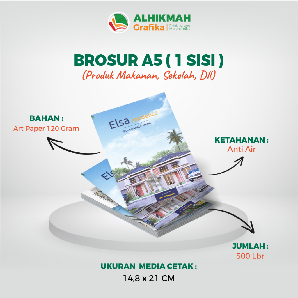 

Kertas Art Paper 120 gsm A5/A4 isi 50 Lbr / Bahan Brosur Glossy 120 gram