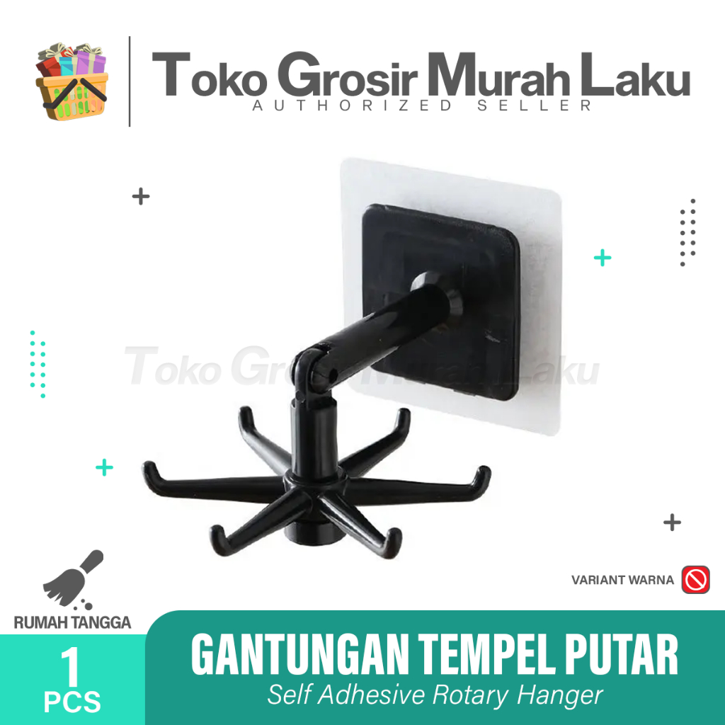 GANTUNGAN HOOK PUTAR 6 KAIT 360 DERAJAT/GANTUNGAN ALAT DAPUR SERBAGUNA