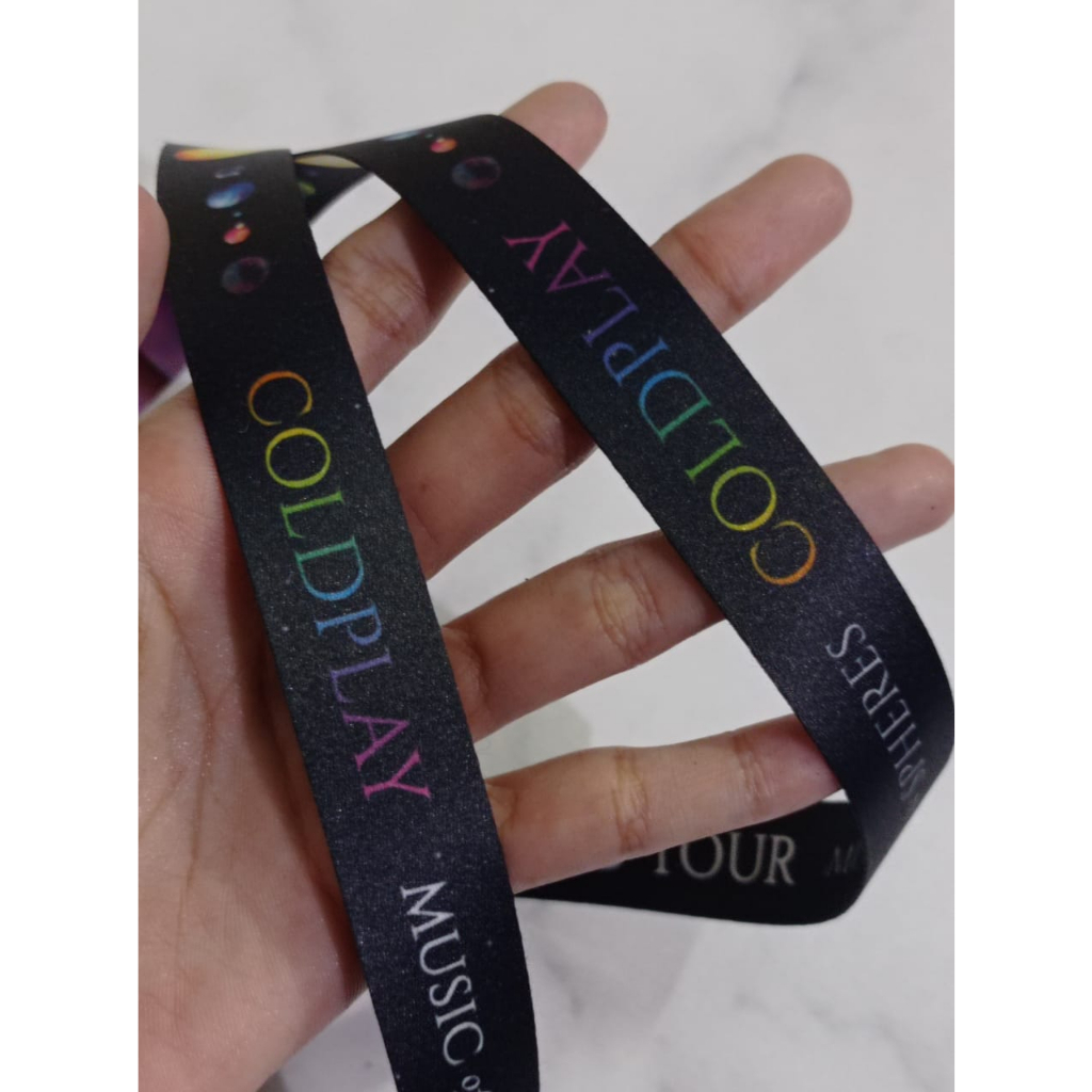 LANYARD COLDPLAY MUSIC OF THE SPHERES WORLD TOUR