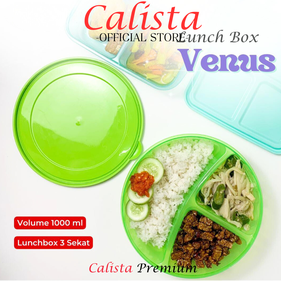 [ CALISTA ] LUNCH BOX CALISTA VENUS PREMIUM  WADAH TEMPAT BEKAL MAKAN ANAK