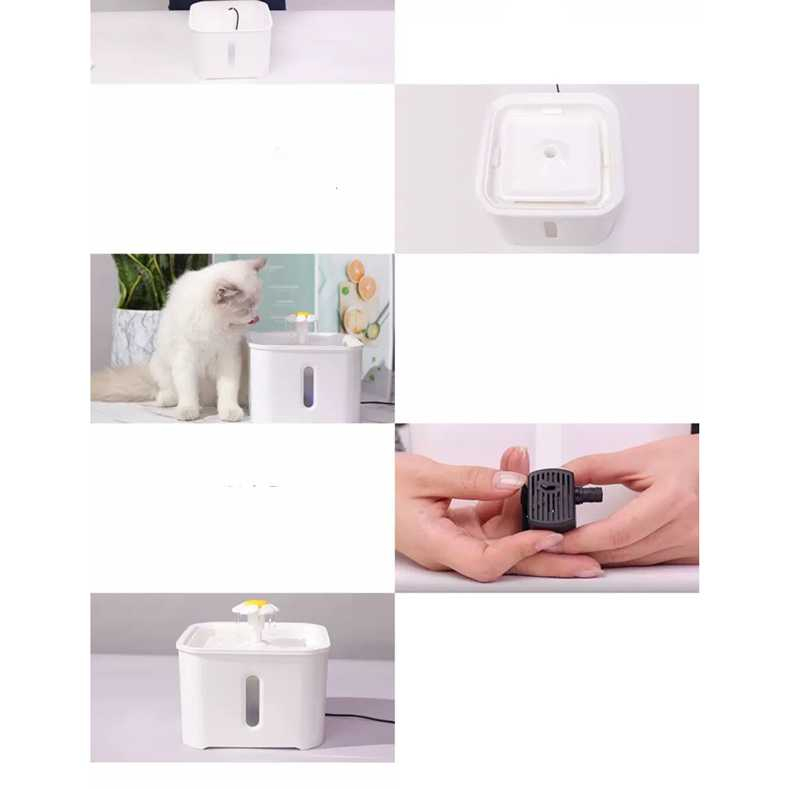 Water Dispenser Tempat Minum Anjing Kucing 2.5 Liter Dispenser Penyaring Air Bersih Sistem Mengalir Berkualitas