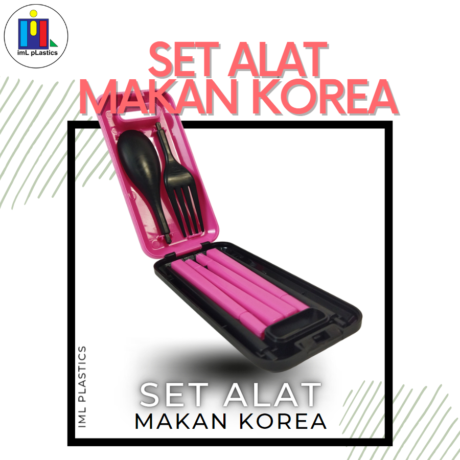 Set Alat Makan sendok,garpu, sumpit Korean style