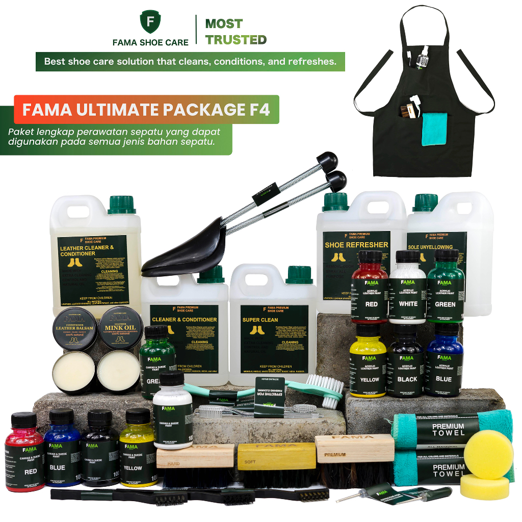 Fama Shoe Care-Paket Cuci Sepatu F4-Paket Laundry Sepatu