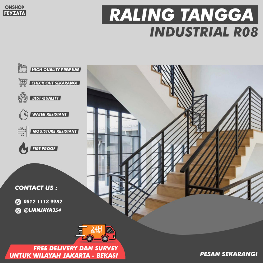 Raling Tangga minimalis R08