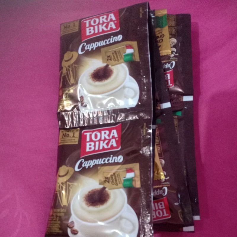 

tora capucino PROMO isi 10sachet, per renteng.